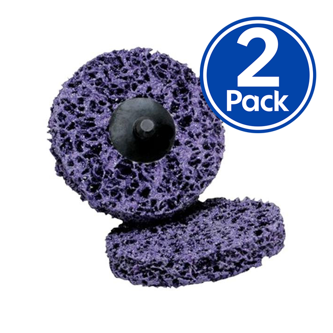 GRP 2'' Clean & Strip Purple Roloc Abrasive Disc x 2 Pack