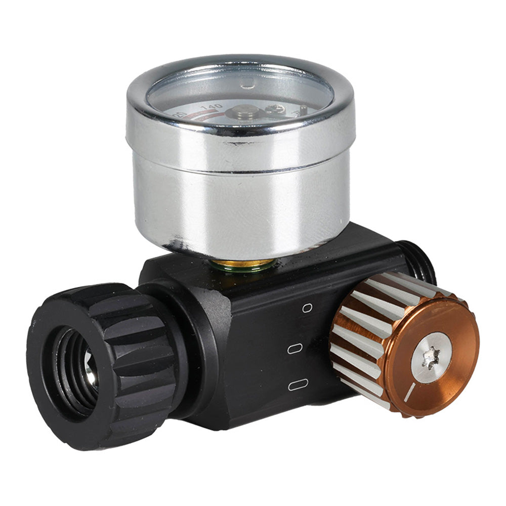 WORKQUIP X1 Compact Inline Spray Gun Air Pressure Regulator Gauge 1/4" BSP