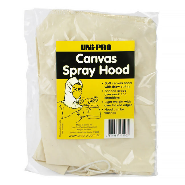 UNi-PRO Reusable Washable Canvas Protective Spray Hood with Draw String