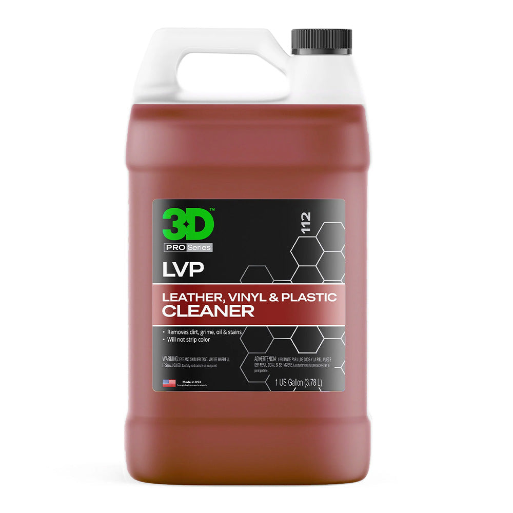 3D 112 LVP Cleaner 3.78L Interior Leather Vinyl Plastic Organic Matt Finish