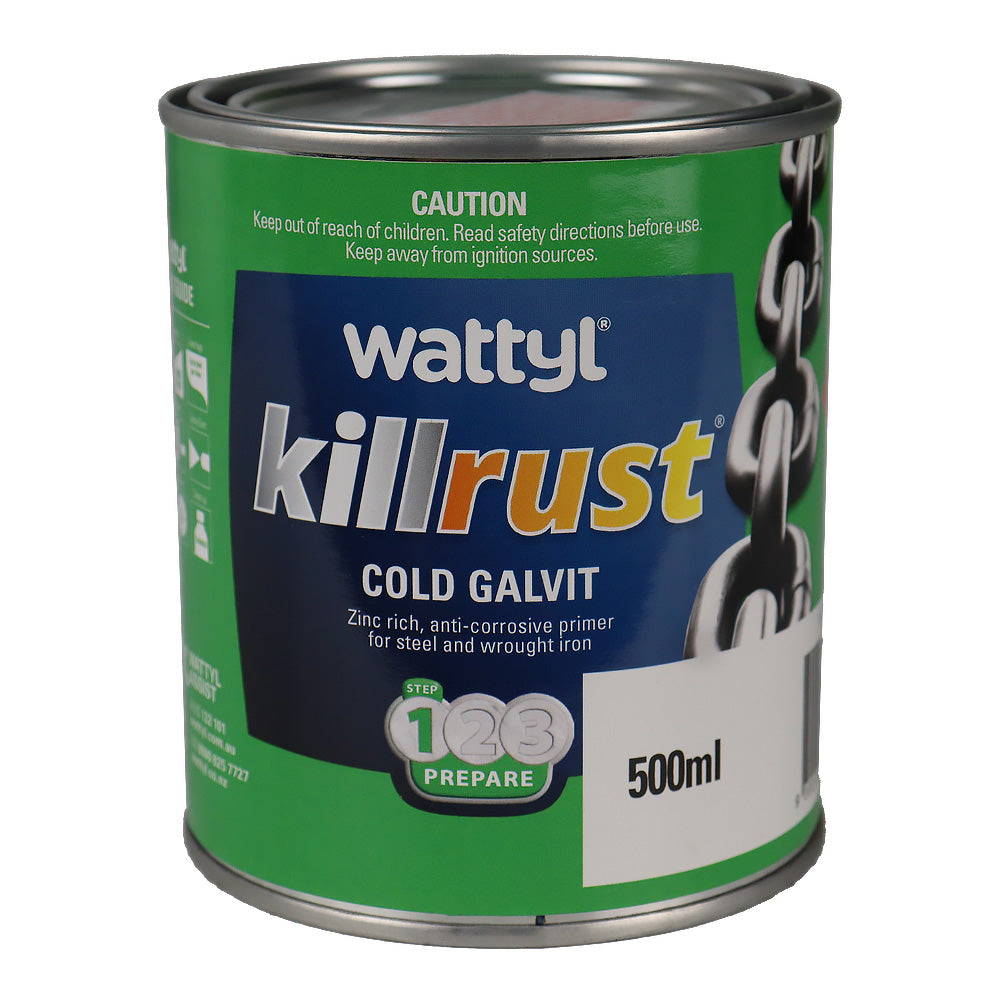 WATTYL Killrust Cold Galvit 500ml Zinc-Rich Epoxy Primer Rust Protection
