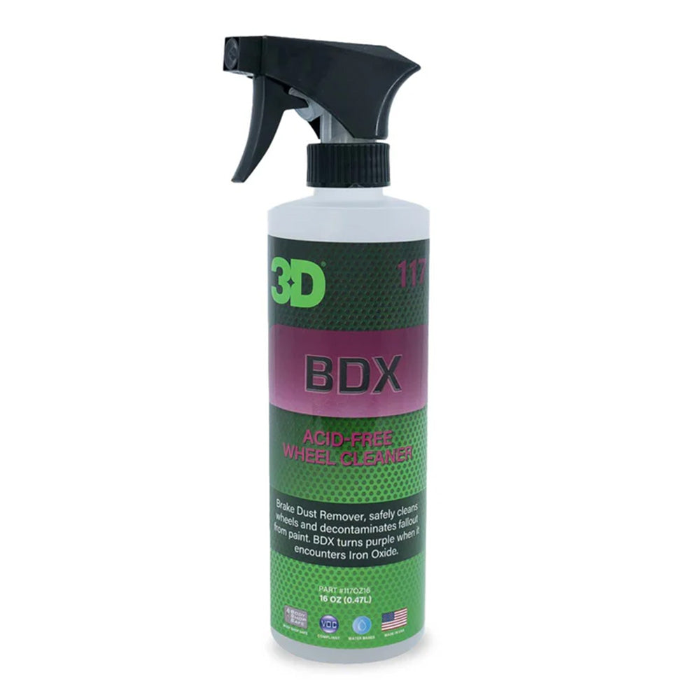 3D 117 BDX 473ml Brake Dust Iron Oxide Remover Wheel Cleaner Acid Free