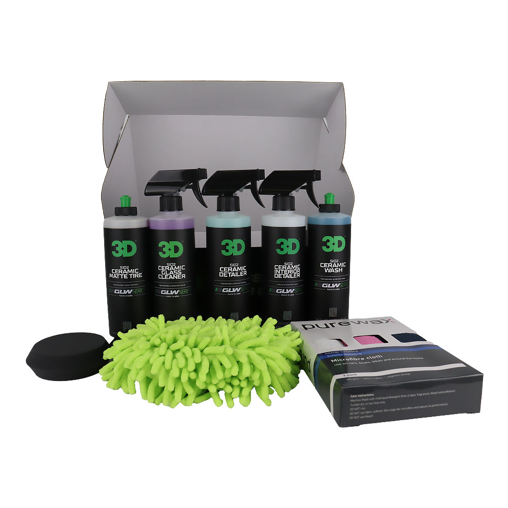 3D GLW Series High Performance Ceramic Car Care Kit 5 Step