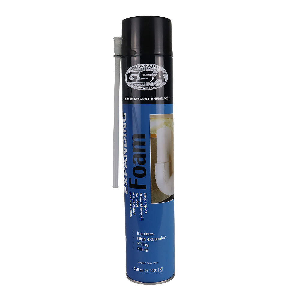 GSA Expanding Foam 750ml Insulation Gap Sealant Polyurethane Spray