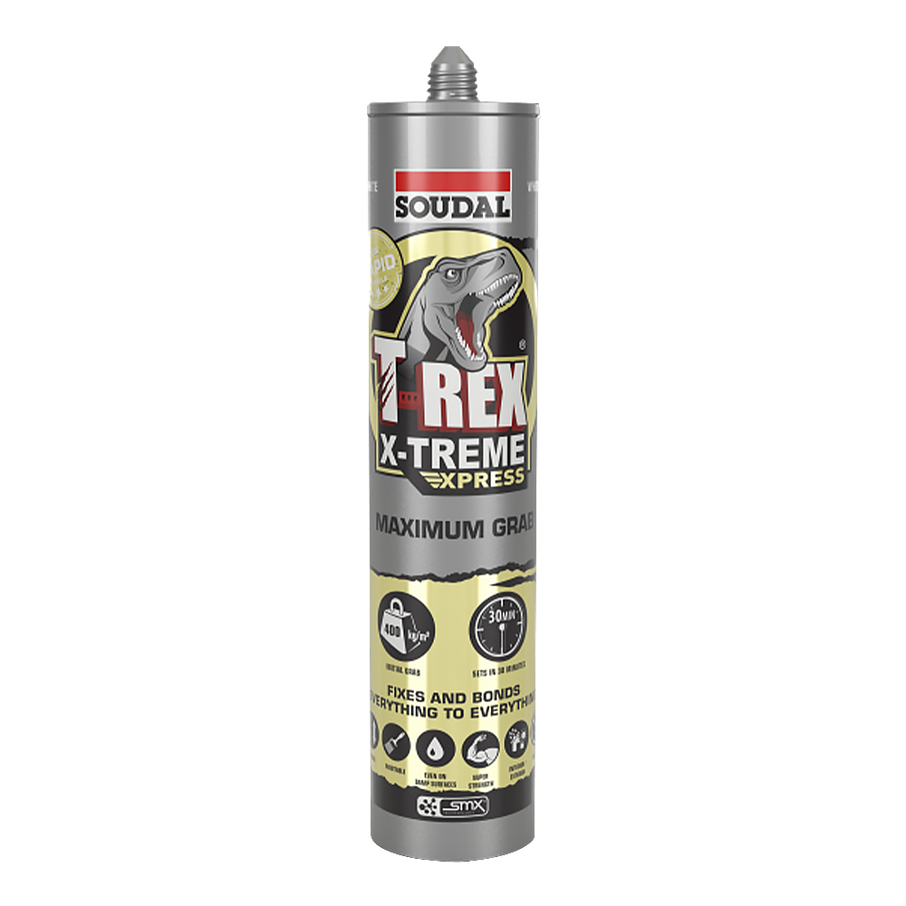 SOUDAL T-Rex Xtreme Ultra High Strength Adhesive Sealant Black 290ml Cartridge