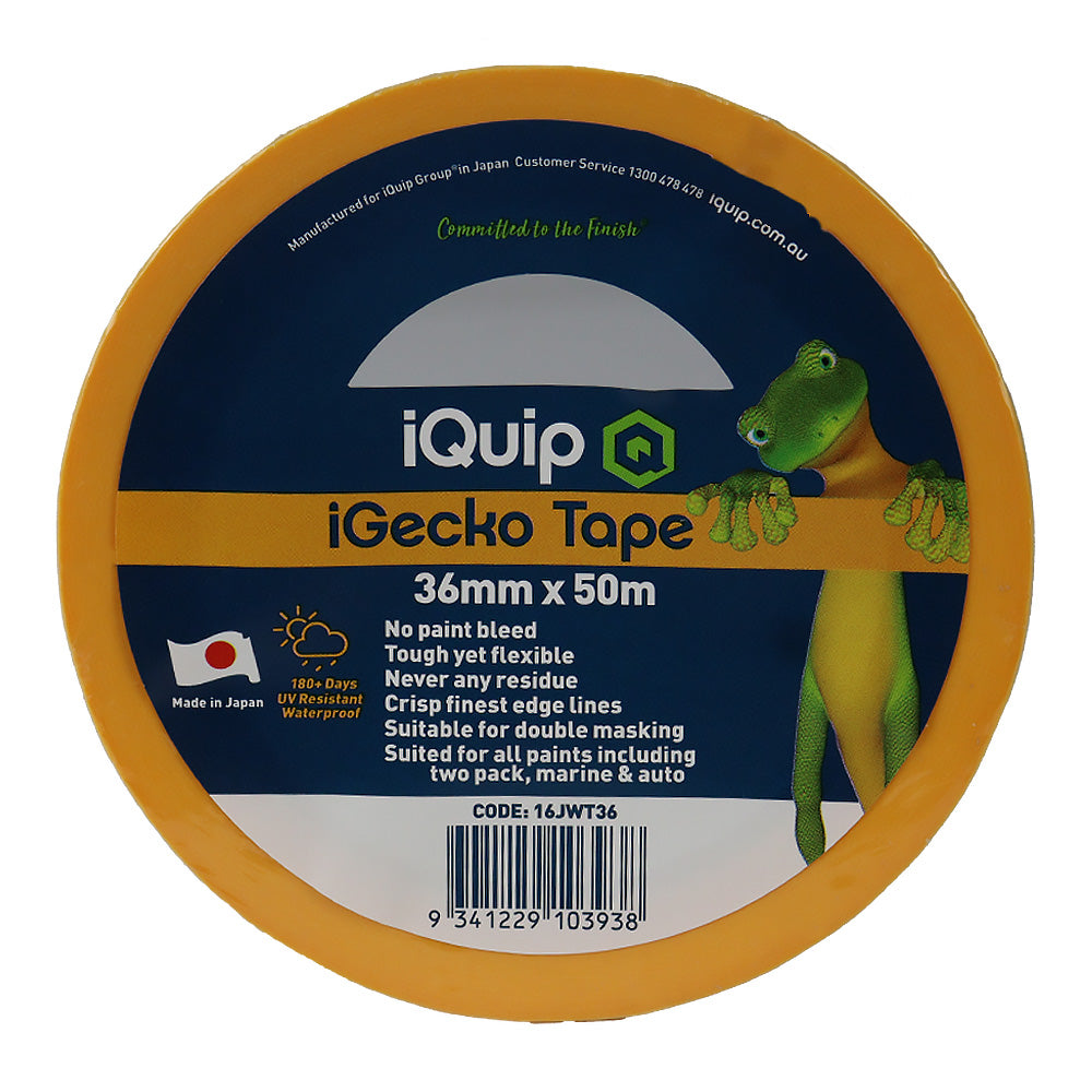 IQUIP iGecko Japanese Washi Tape 36mm x 50m Professional Masking High Precision