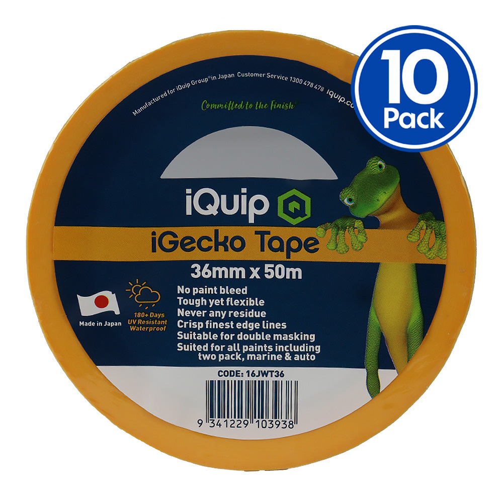 IQUIP iGecko Japanese Washi Tape 36mm x 50m x10
