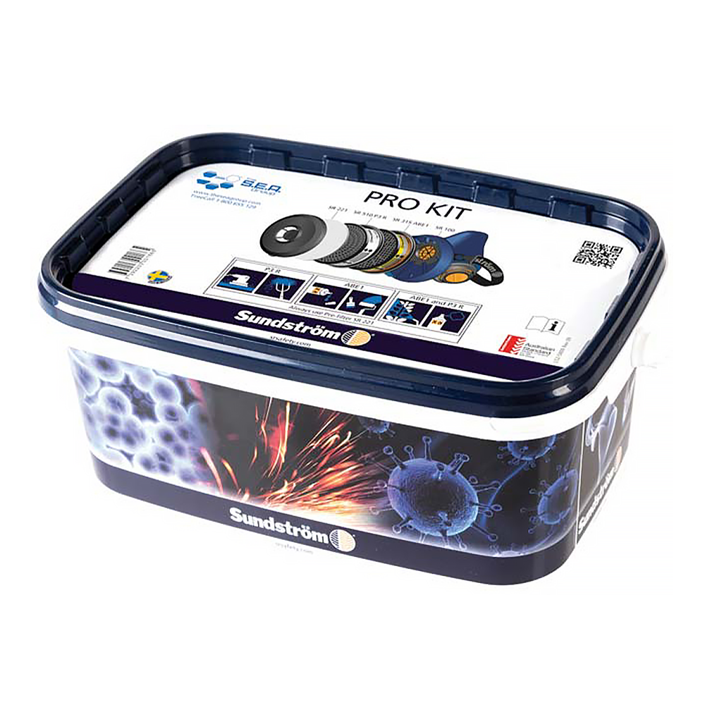 SUNDSTROM Half Face Respirator Pro Kit SR100 w/ 315 ABE1 Gas Filter