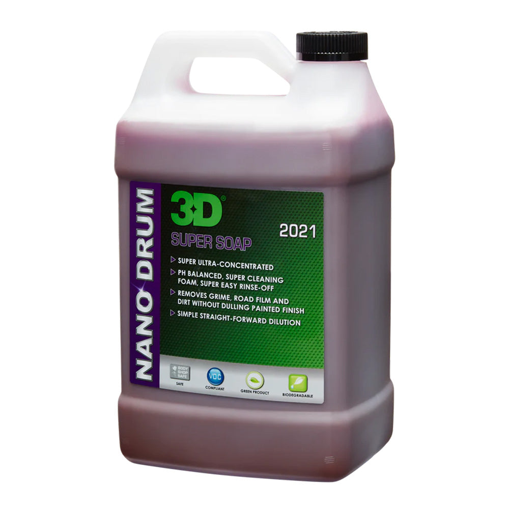 3D 2021 Super Soap 3.78L Highly Concentrated pH Balanced Dense Foam Shampoo