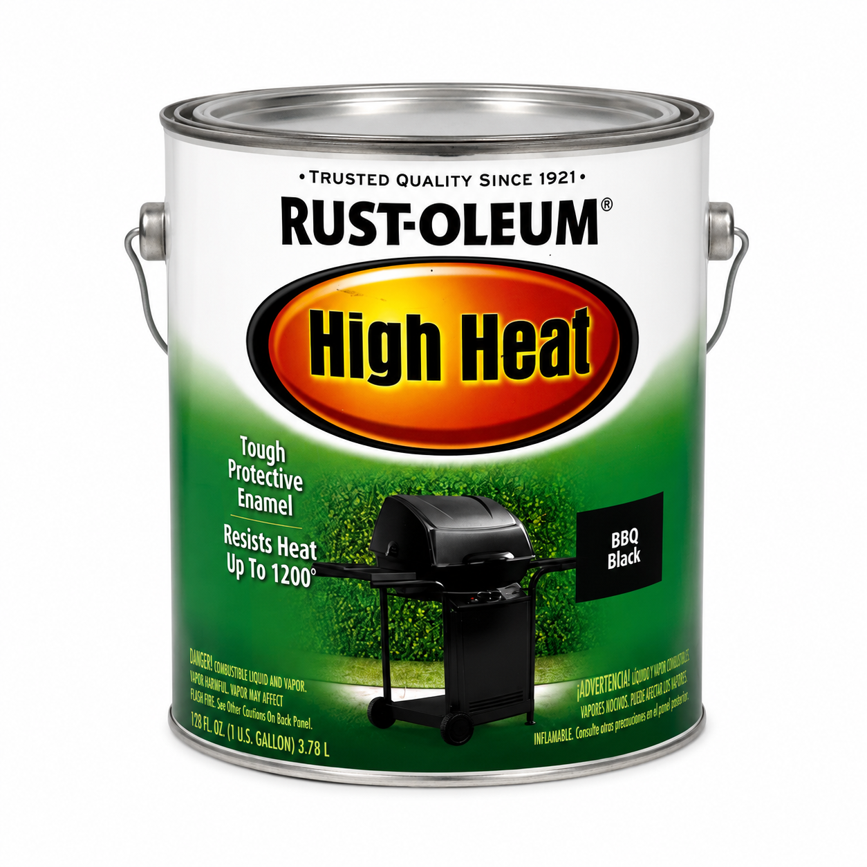 RUST-OLEUM High Heat BBQ Black 3.78L Brush-On Heat Resistant Paint