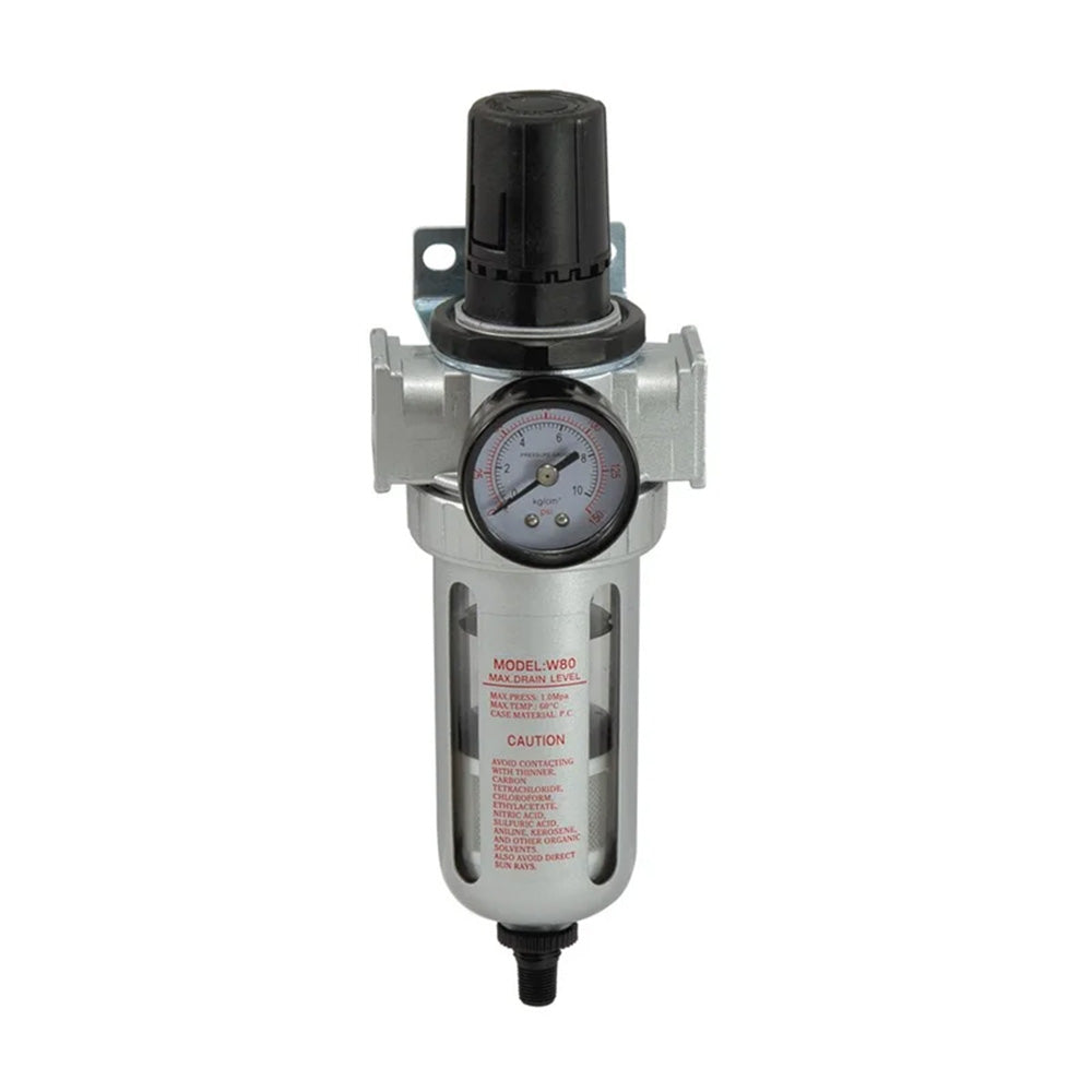 GRP Air Filter Regulator & Water Trap 1/4" BSP With Gauge 1750L/min Flow Rate