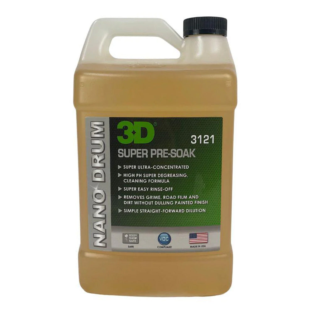 3D 3121 Super Pre-Soak 3.78L Pre-Treatment High pH 12 Degreasing Car Wash