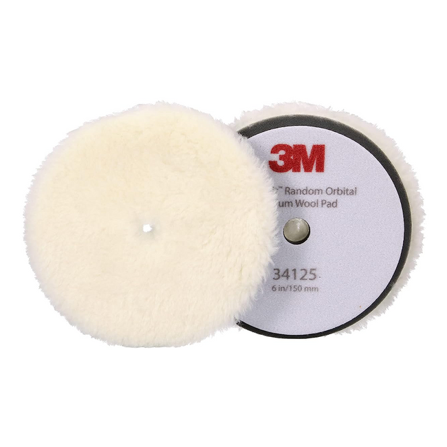 3M Perfect-It 34125 Medium Grade Wool Compounding Pad 150mm x 2 Pack