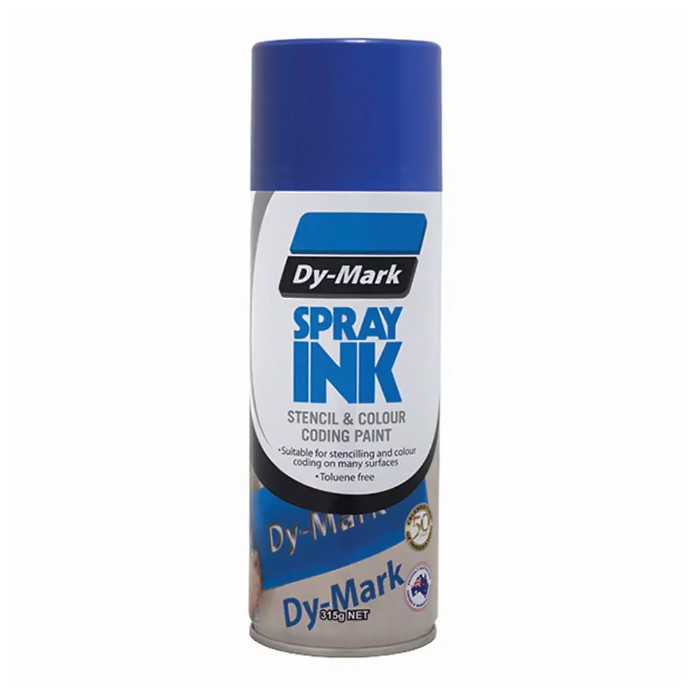 DY-MARK Spray Ink 315g Blue Aerosol Stencil & Colour Coding Paint