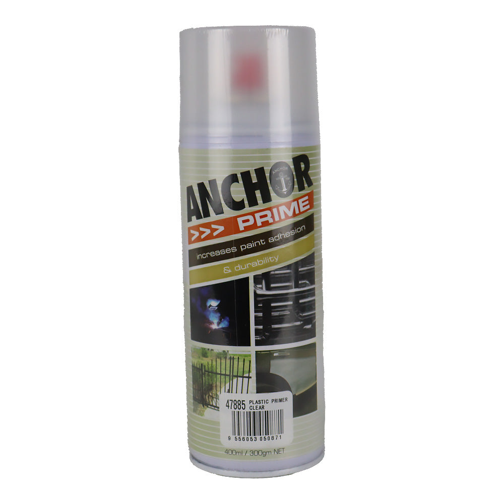 ANCHOR PRIME Plastic Primer Clear 300gm Adhesion Corrosion Protection Metal Wood