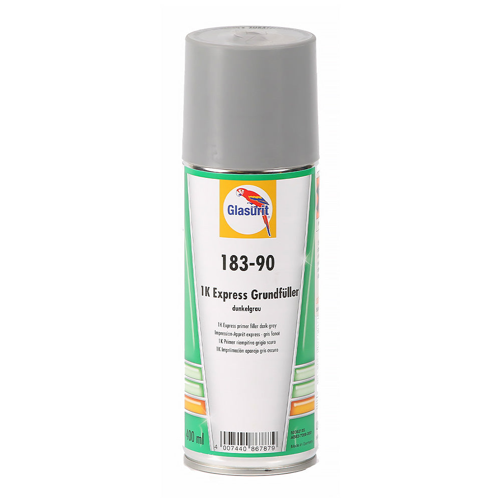 GLASURIT 183-90 1K Express Quick Dry Primer Filler Dark Grey 400ml Aerosol