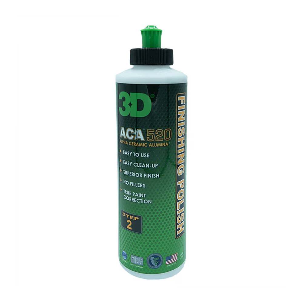 3D ACA 520 Finishing Polish 236ml Step 2 Hologram & Swirl Remover No Fillers