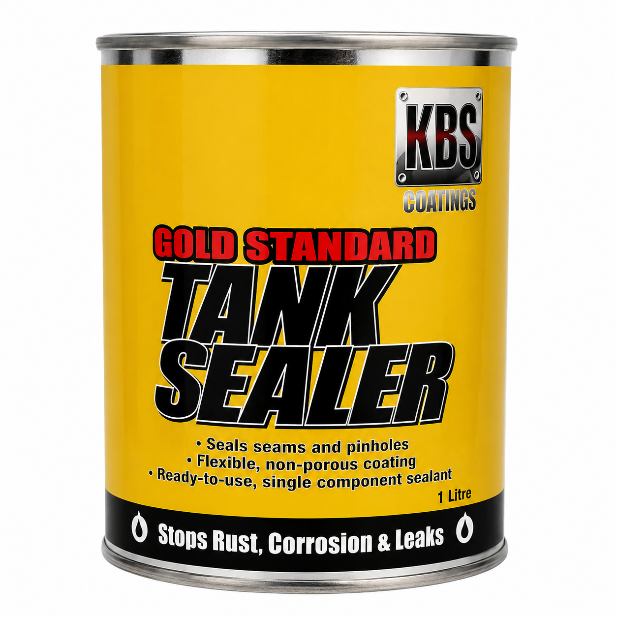 KBS Gold Standard Fuel Tank Sealer 1L Petrol Diesel Tank Coating