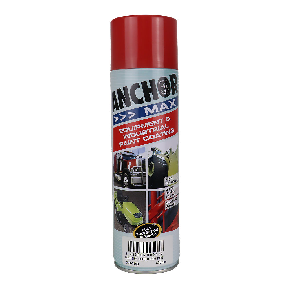 ANCHOR MAX Massey Ferguson Red R14 400gm Industrial Spray Paint High Coverage