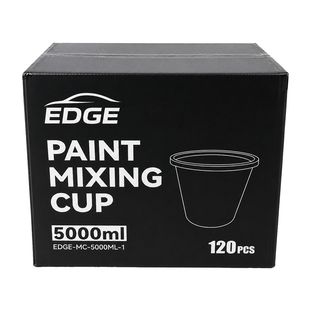 EDGE Paint Mixing Cup 5L Graduated Measuring Mixing Container Box Of 120