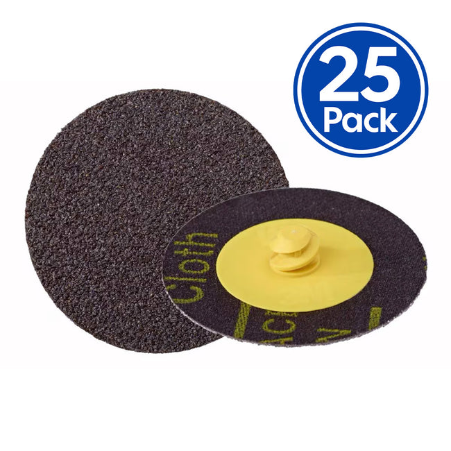 3M 361F Roloc Sanding Abrasive Disc P36 Grit 75mm 3" x 25 Pack Discs