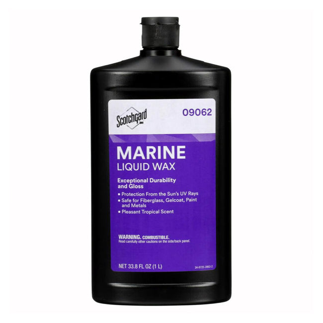 3M 09062 Scotchgard Marine Liquid Wax 1L Boat Yacht High Gloss