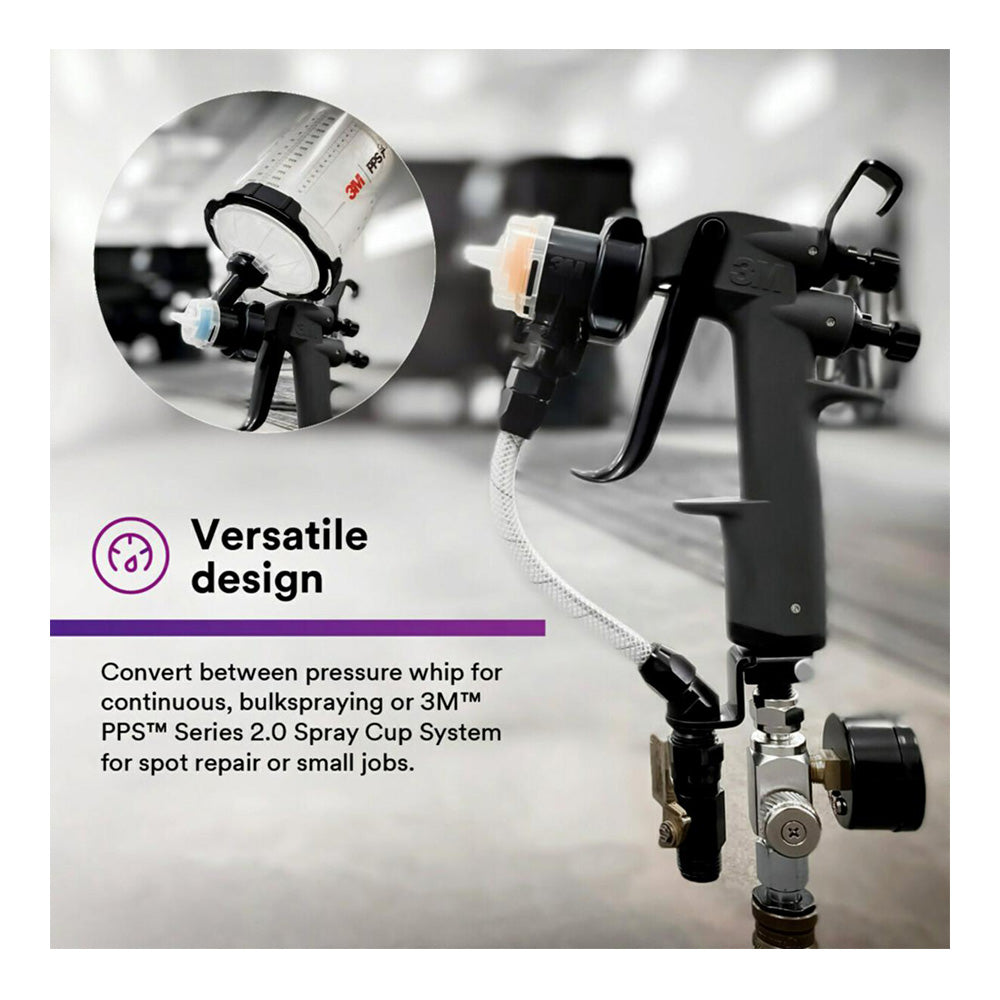3M 26878 Performance Industrial Spray Gun System Kit Gravity Pressure Marine Cup