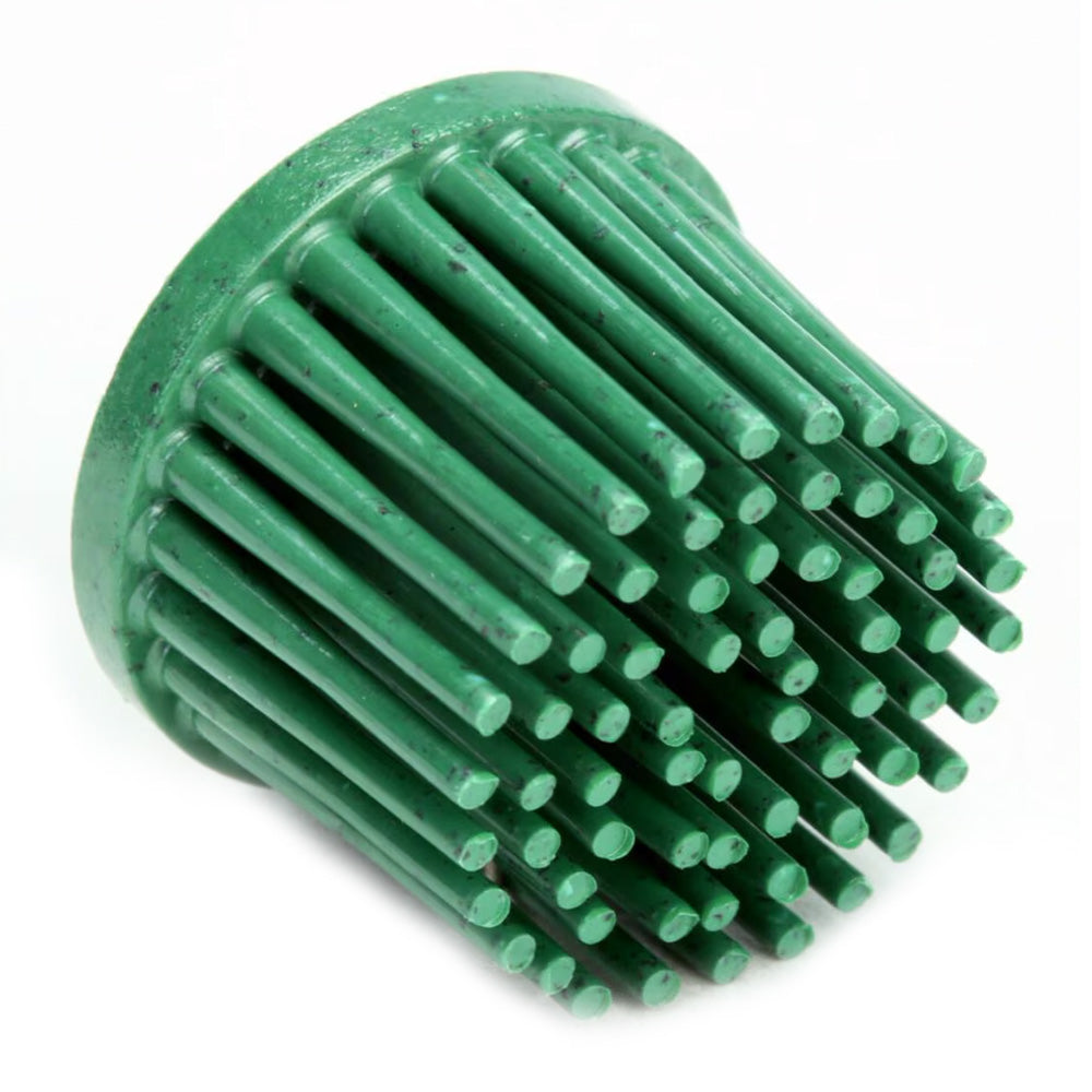 3M Scotch-Brite Roloc Bristle Disc Green Tapered P50 Grit 25mm x 16mm Sanding