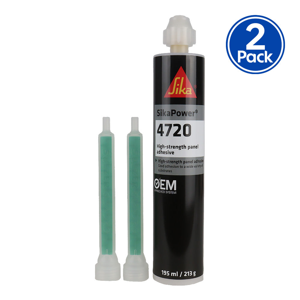 SikaPower 4720 High Strength Epoxy Panel Adhesive 2 Component Bonding 195ml x2