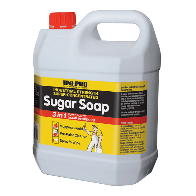 UNI-PRO Sugar Soap 4L 3-in-1 Super Concentrate High Foaming Non-Caustic