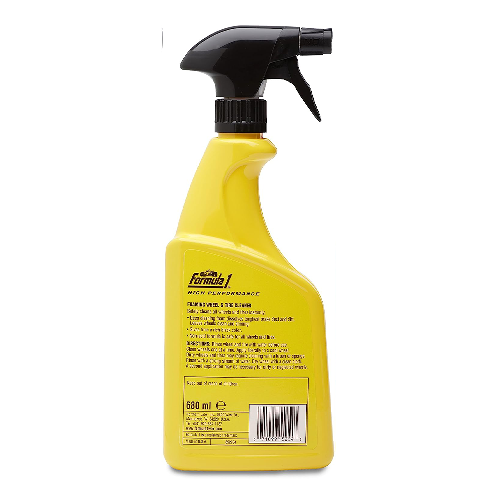 FORMULA 1 Acid-Free Foaming Wheel & Tyre Cleaner 680ml Spray Bottle