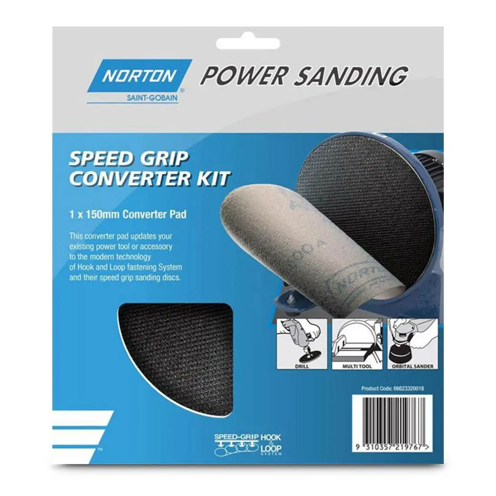 NORTON SpeedGrip 150mm Hook & Loop Converter Disc