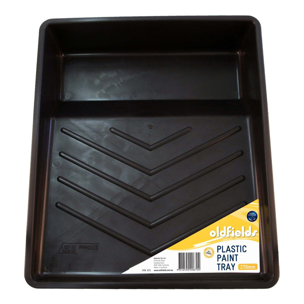 OLDFIELDS Heavy Duty Paint Roller Tray 270mm Solvent Resistant Plastic