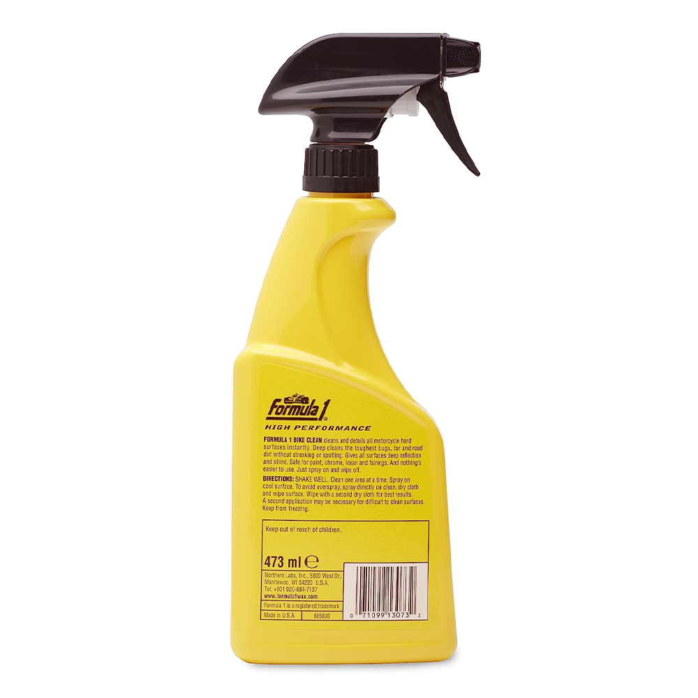FORMULA 1 Bike Clean High Performance Motorcycle Cleaner 473ml Spray Bottle
