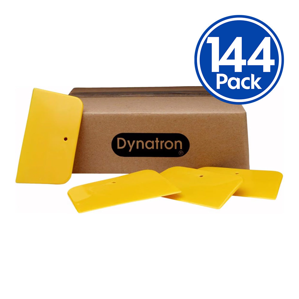 3M 344 Dynatron Yellow Spreader 3" x 4" x 144 Pack Box Putty Applicator Body Fill