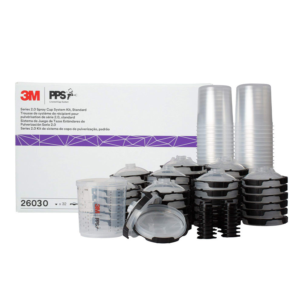 3M 26030 Series 2.0 PPS Lids & Liners Kit Midi 650ml 80 Micron x 50 Pack