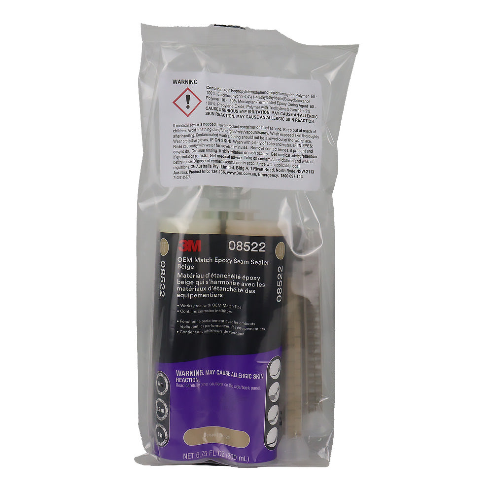 3M OEM Match Epoxy Seam Sealer 08522 200ml Beige Automotive Repair
