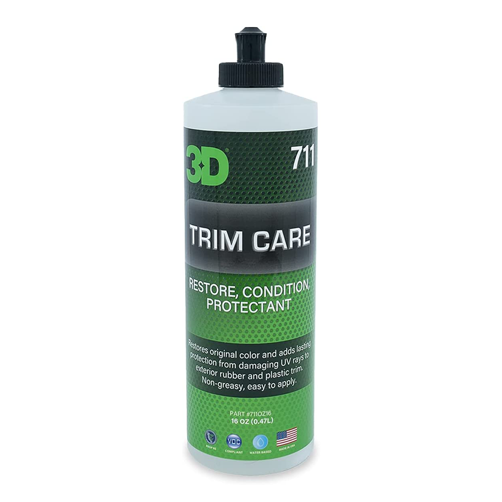 3D 711 Trim Care 473ml Restore Condition Protect Bumper Non-Greasy Long Lasting