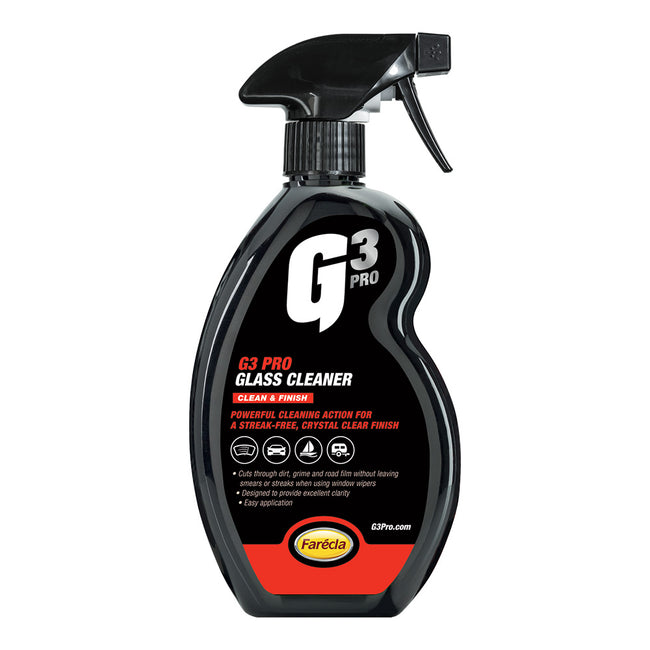 FARECLA G3 Pro Glass Cleaner 500ml Interior Windscreen Spray Car Care