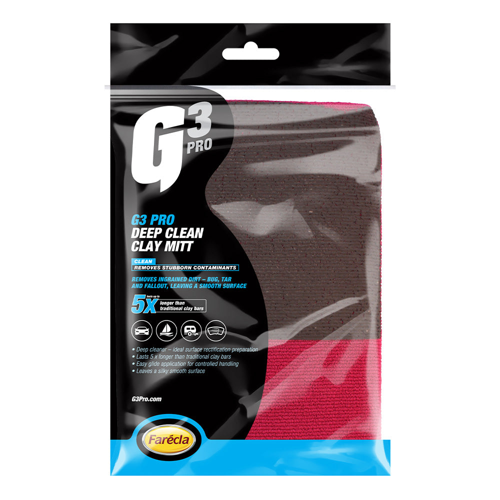 FARECLA G3 Pro Deep Clean Reusable Clay Mitt Bug Tar Fallout Remover