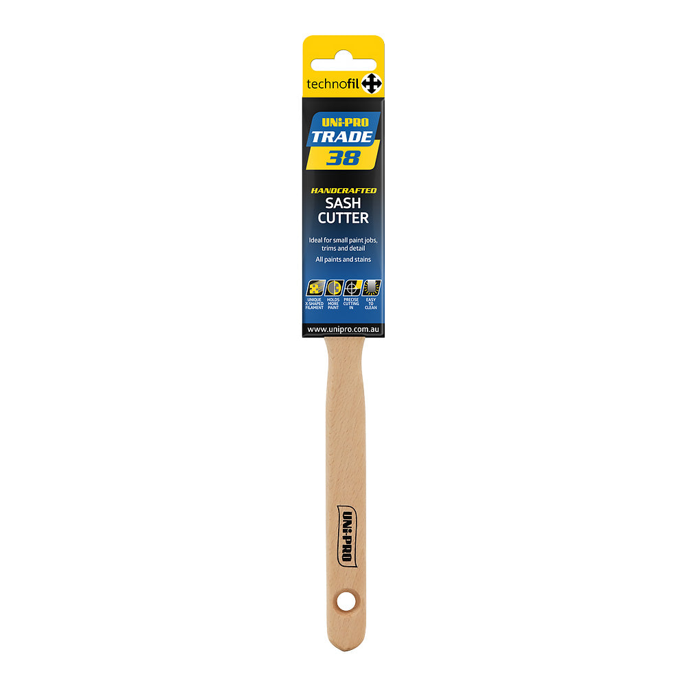 UNi-PRO Trade Sash Cutter Brush Paint 38mm Cutting In Angled Brush