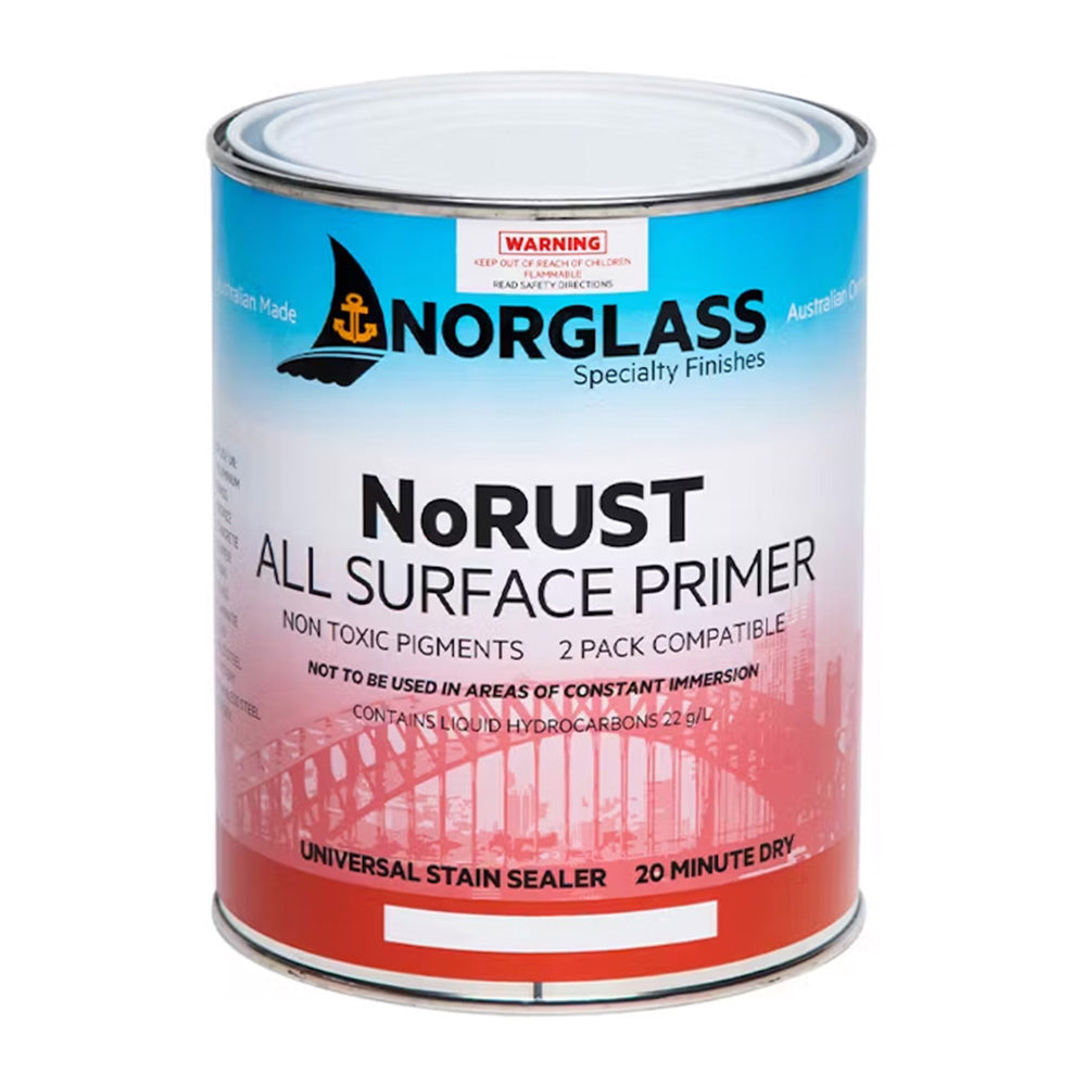 NORGLASS NoRust Marine All Surface Primer 1L Grey Fast Drying