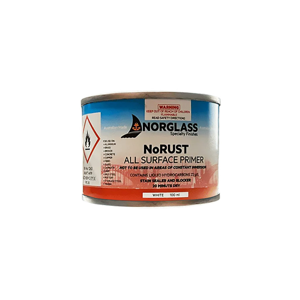 NORGLASS NoRust Marine All Surface Primer 100ml White Fast Drying