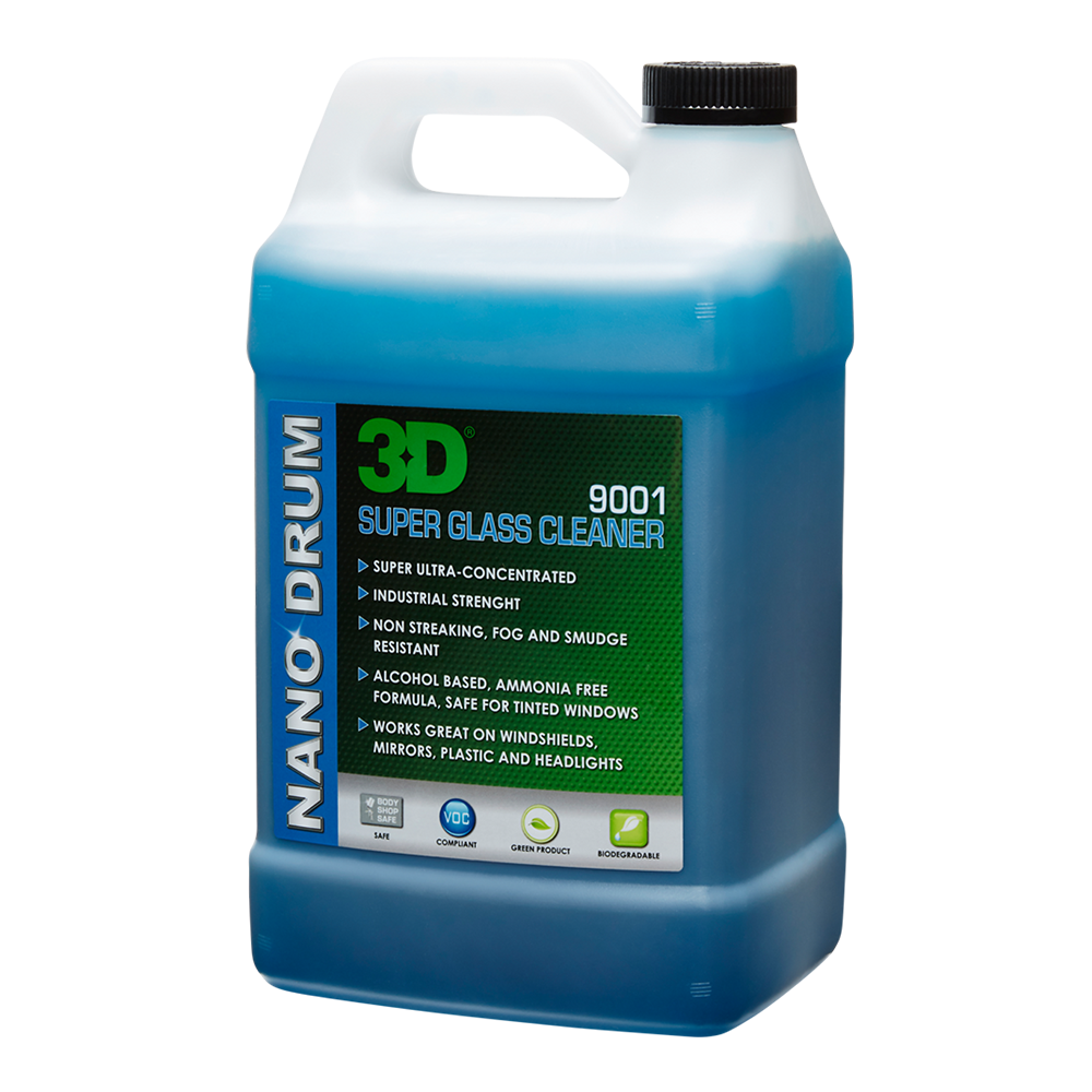 3D 9001 Super Glass Cleaner 3.78L Super Concentrate 50:1 Dilution Industrial