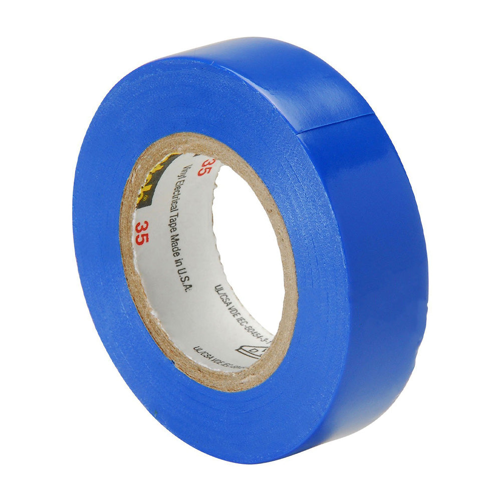 3M Temflex 1610 General Purpose Vinyl Electrical Tape 19mm x 20m Blue x 10 Pack