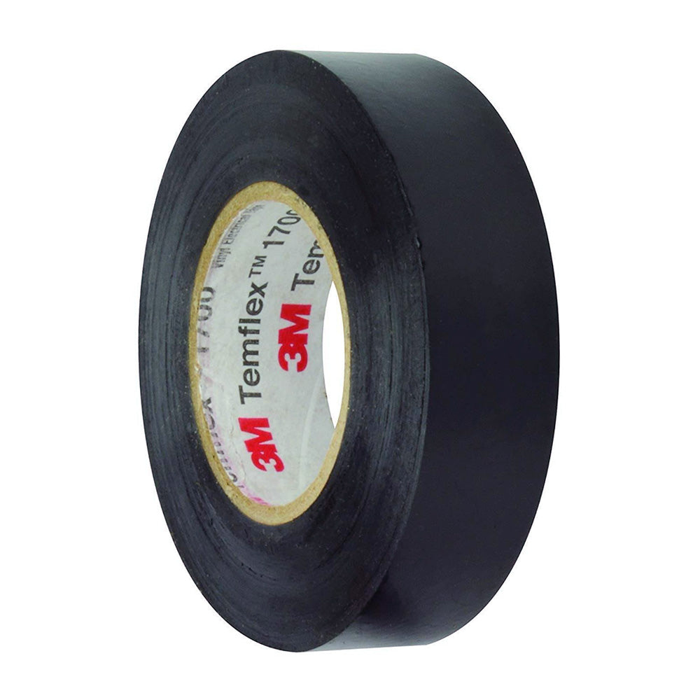 3M Temflex 1610 General Purpose Vinyl Electrical Tape 19mm x 20m Black x 10 Pack