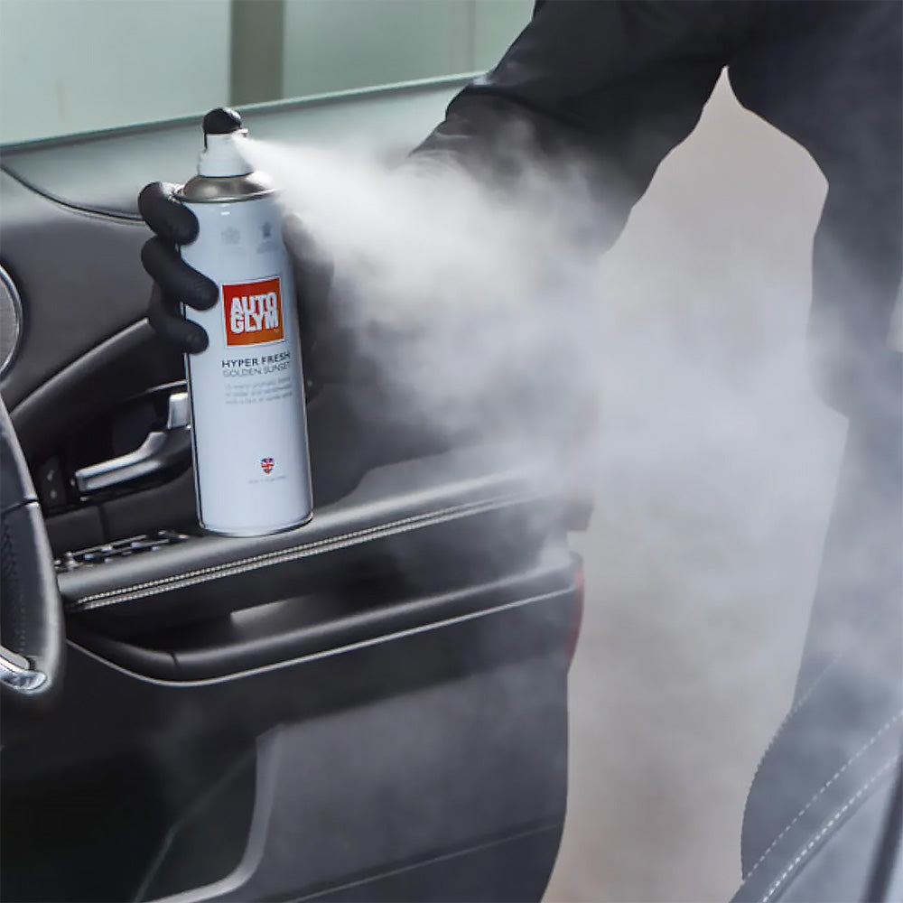 AUTOGLYM Hyper Fresh Golden Sunset Spray Car Fragrance 450ml Aerosol x 3 Pack