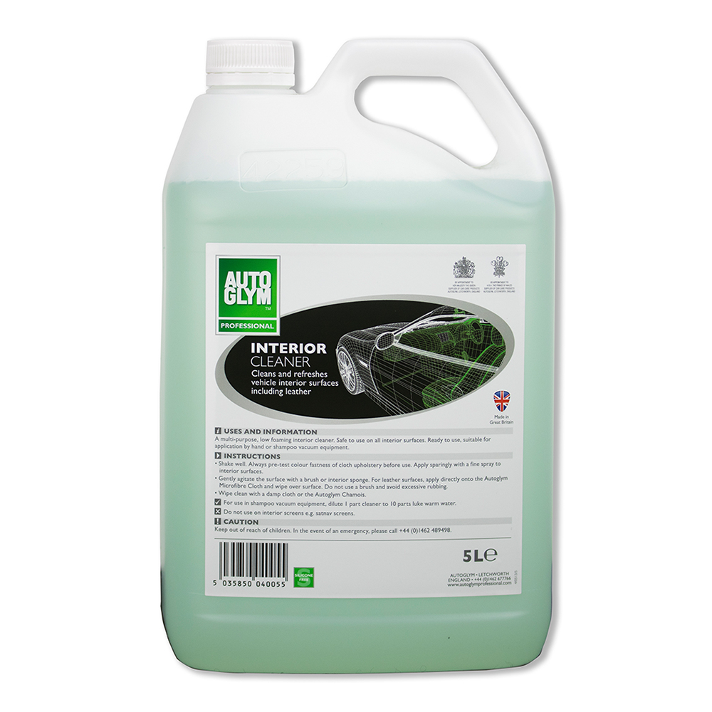 AUTOGLYM Interior Cleaner For Automotive Cars Low Foam Formula 5L