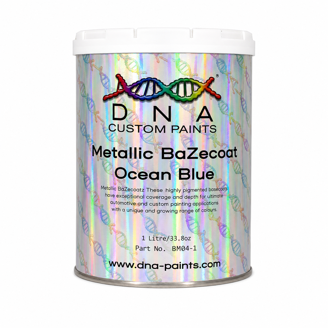 DNA Metallic BaZecoat Ocean Blue 1L Automotive Basecoat Paint