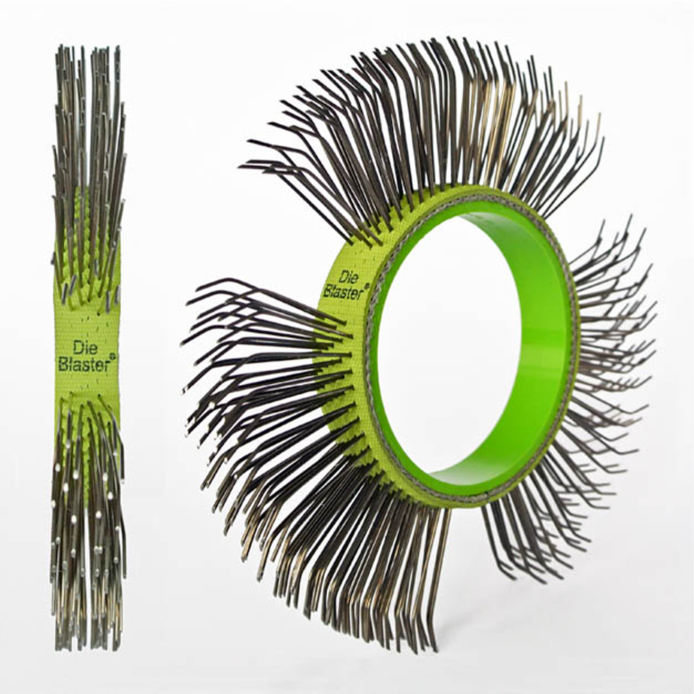 MONTIPOWER MBX Die Blaster Carbon Steel Belt Wire Brush 11mm Green BU-105